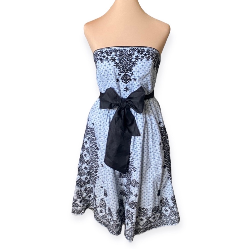 Moulinette Soeurs * Anthropologie * Embroidered Strapless Dress size women’s 4